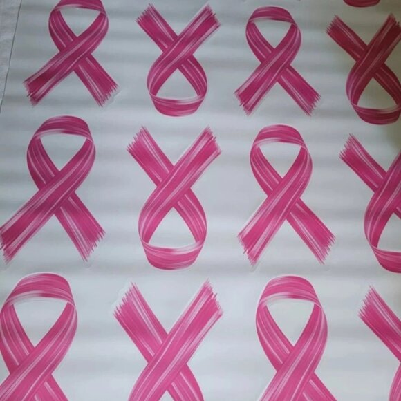 32 Breast Cancer Awareness Pink Ribbon Car or Window Clings - Pink Ribbon Decals - Picture 4 of 4